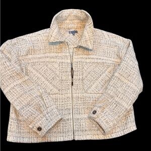 Democracy Women's Gray Patterned Shirt Jacket